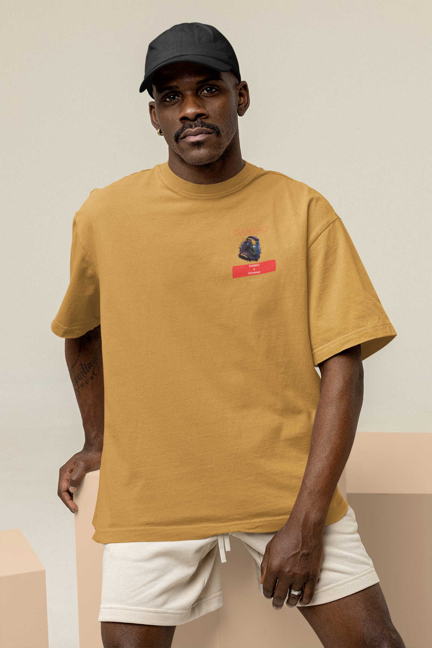 Classic Oversized 'IRON-MAN' T-Shirt