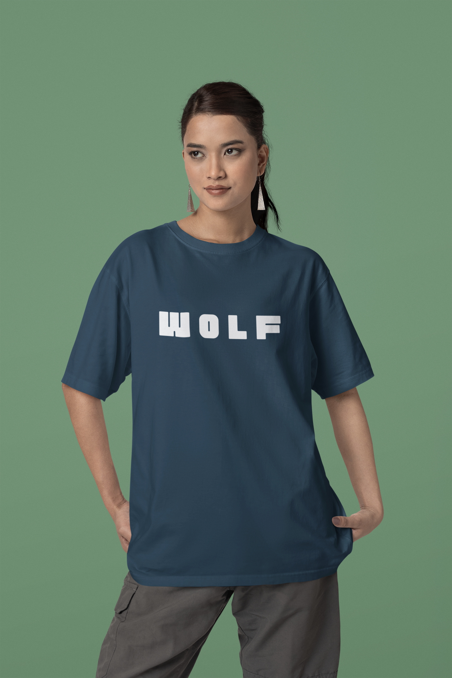 Classic Oversized 'WOLF' T-Shirt