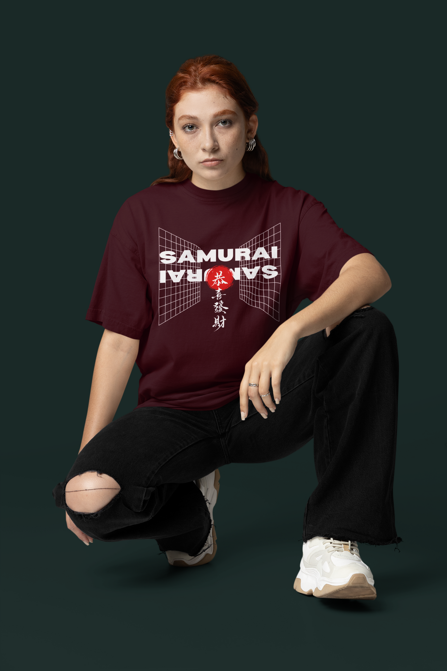 Terry Oversized 'SAMURAI' Tee