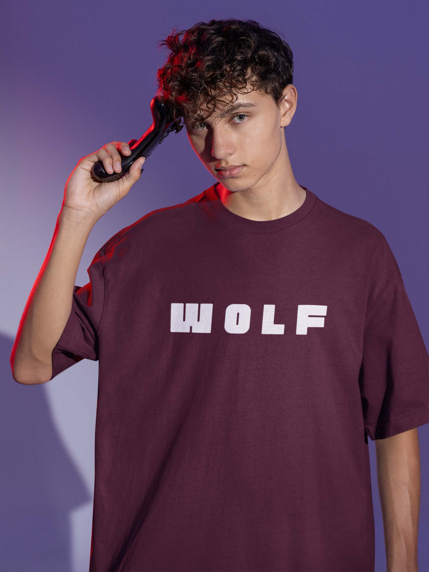 Classic Oversized 'WOLF' T-Shirt