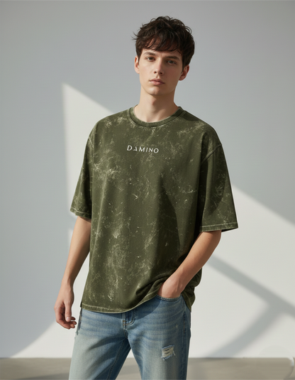 Minimal Oversized Acid Wash Tee