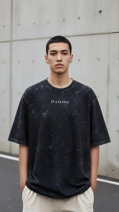 Minimal Oversized Acid Wash Tee