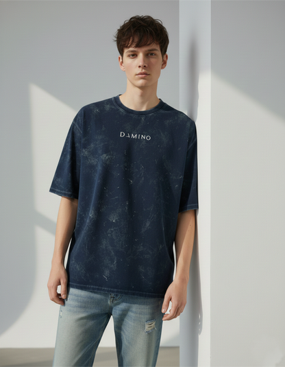Minimal Oversized Acid Wash Tee