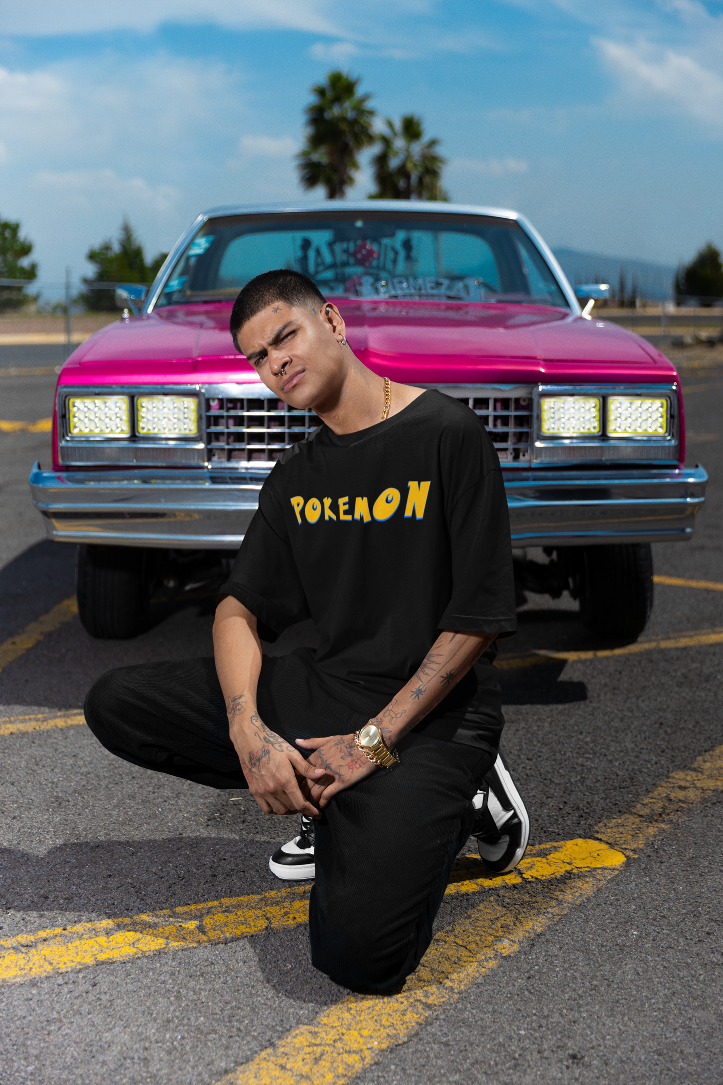 Terry Oversized 'POKEMON' T-Shirt
